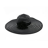 Summer Beach Oversize Folding Foldable Wide Brim Chinese Custom Wholesale Cheap Paper Straw Hats Sun For Women With Logo - FashionByTeresa